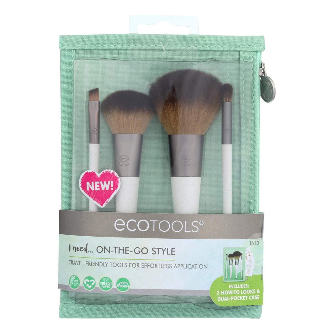 Ecotools On-the-go Style Kit - Case Of 2 - Ct - Maras Green